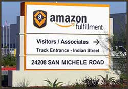 Photo of Amazon Warehouse sign